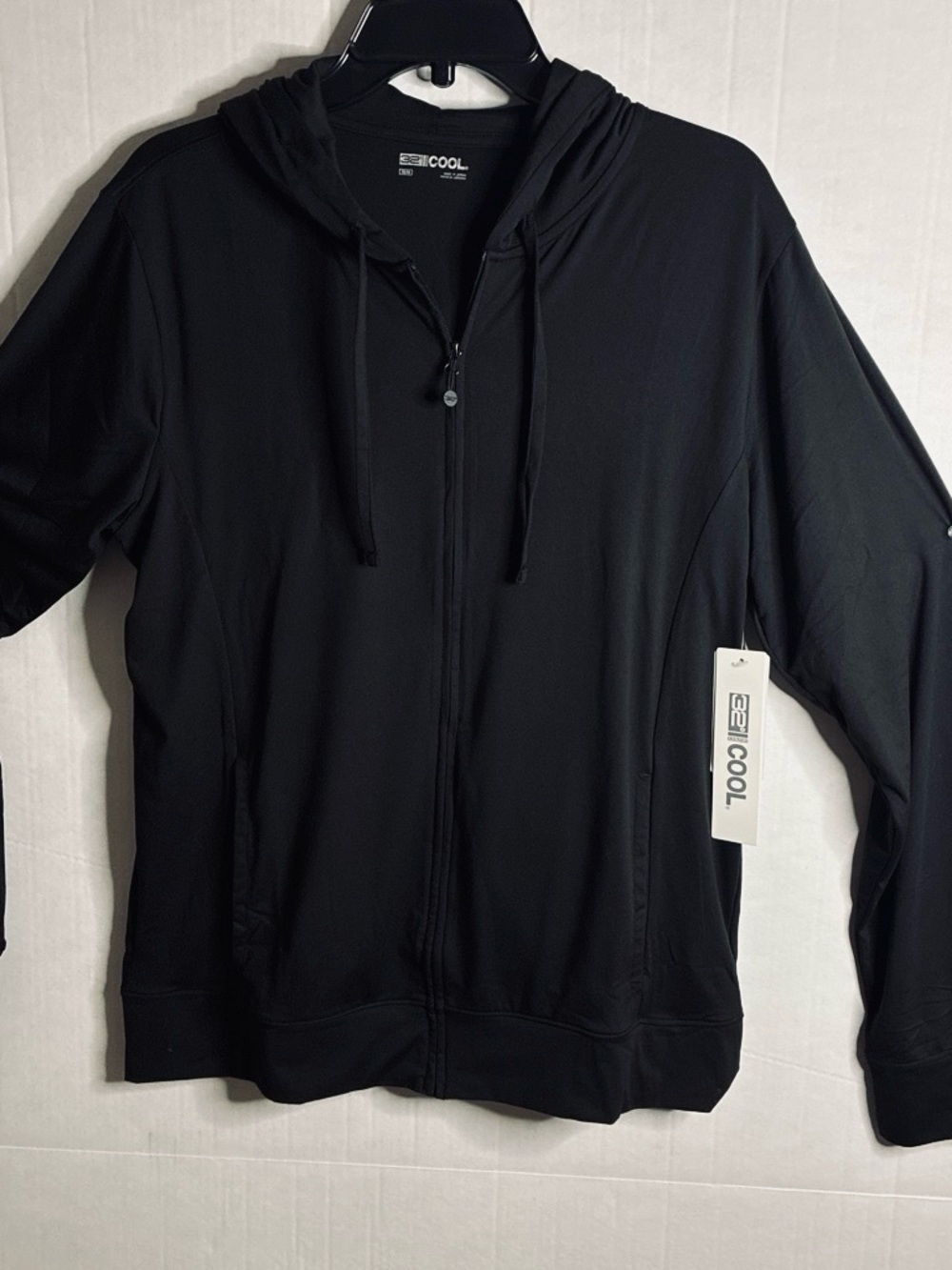 Men’s  Black Zip Hoodie Jacket size M